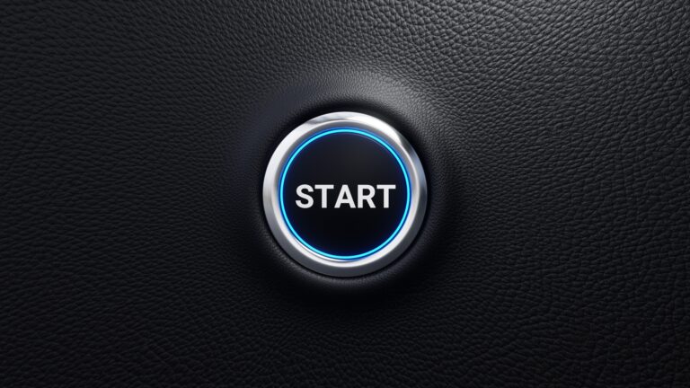 An image of the start button on an electric vehicle